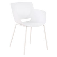 STUHL Kunststoff weiß - Weiß, Kunststoff/Metall (58/80/54cm) - CLP
