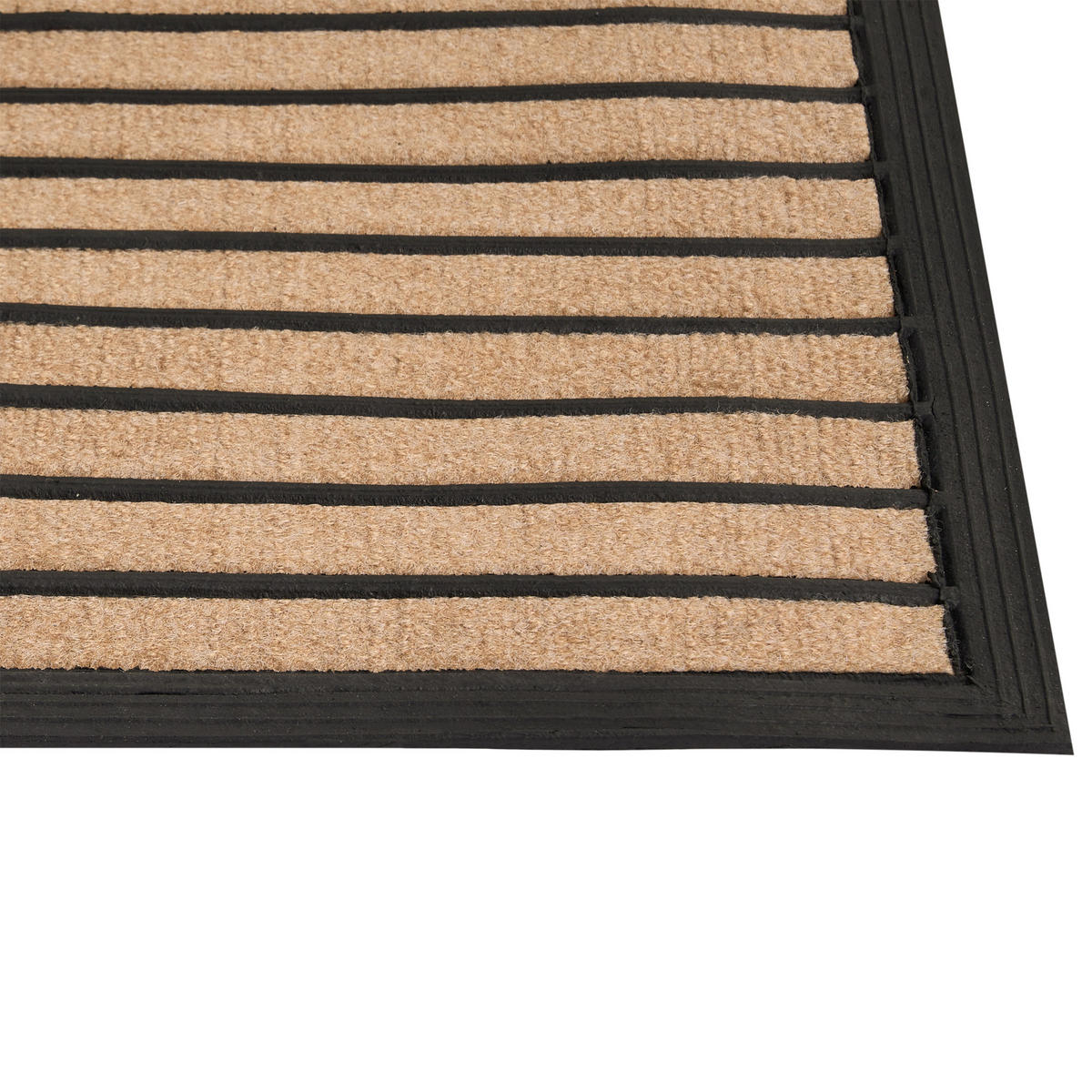 FUSSMATTE Naturfarben 45/75 cm Zagros - Naturfarben, Textil (75/45cm) - Beliani