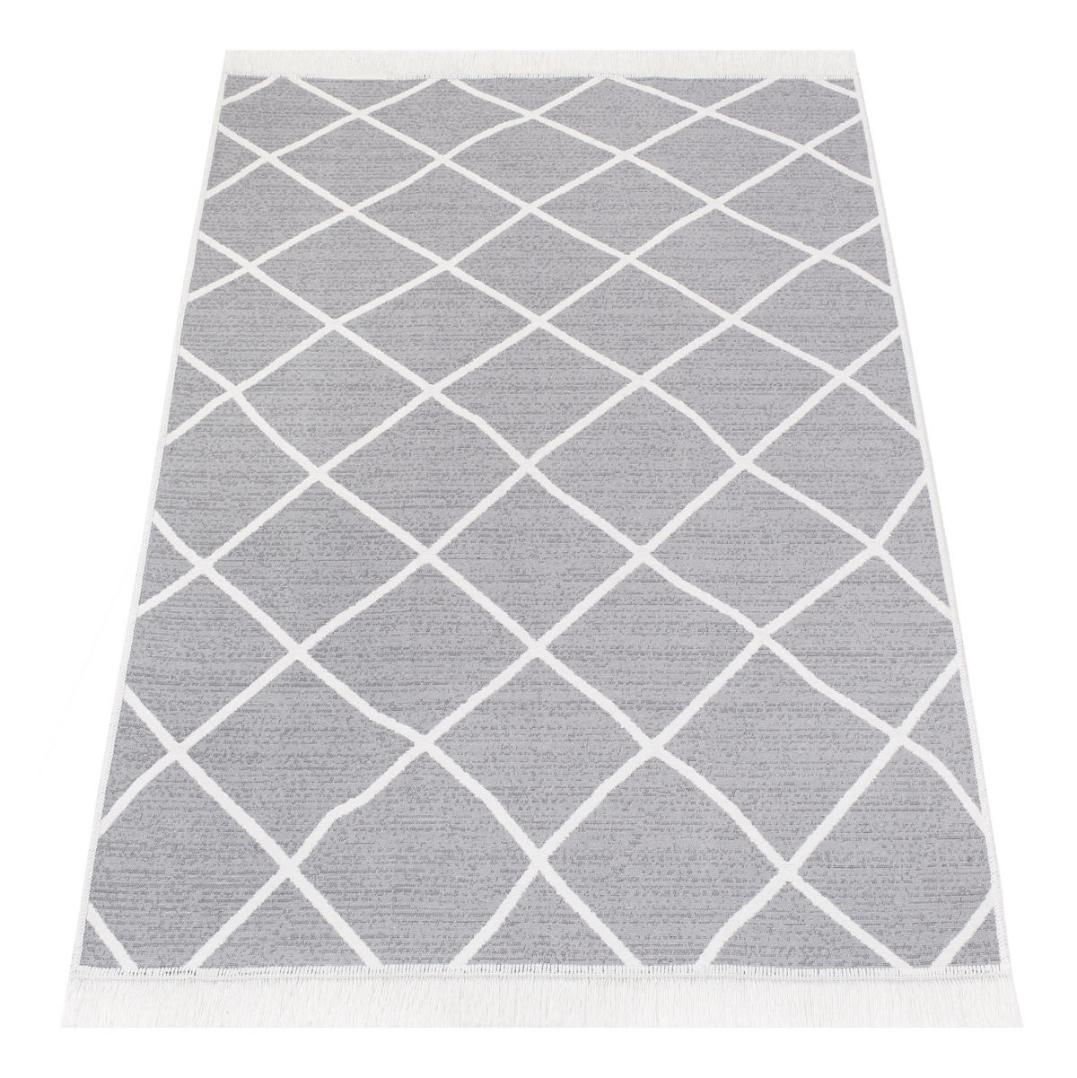 TEPPICH AZTECA Grau 80/150 cm - Grau, Naturmaterialien (80/150cm) - Tapiso