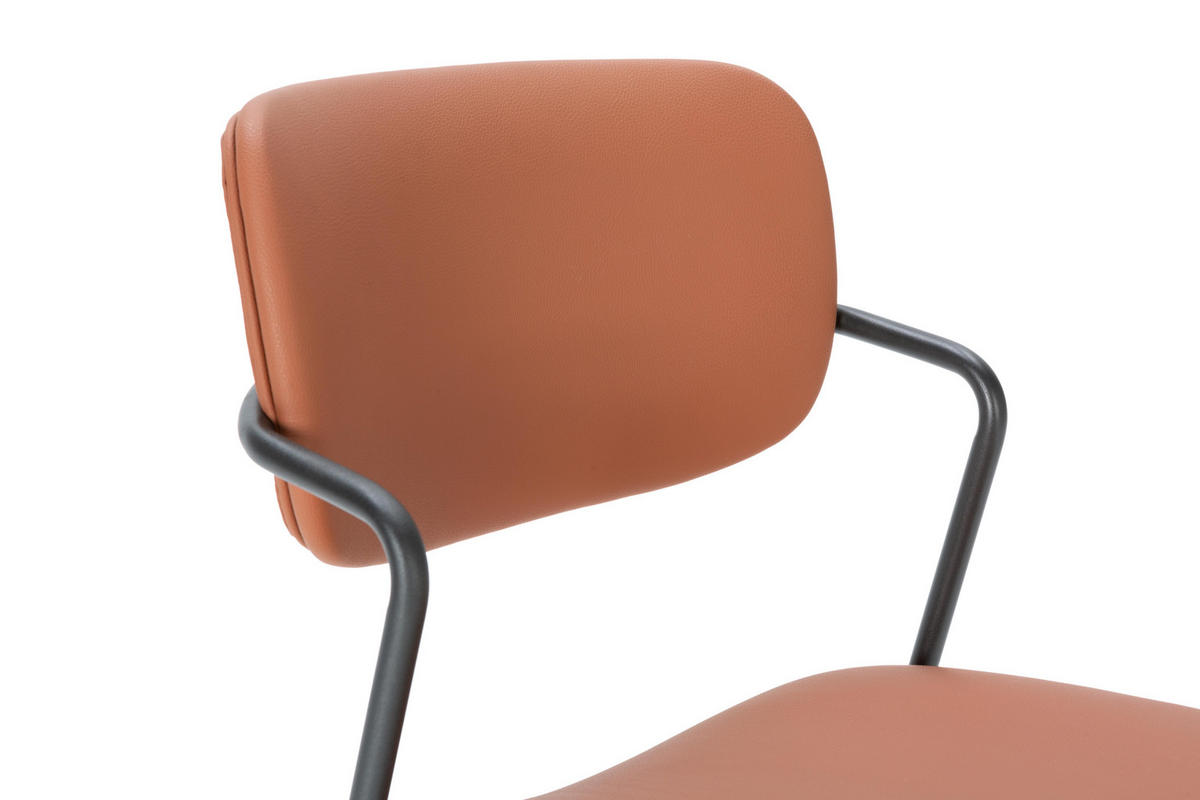 BARHOCKER Maika Rot 44/51/66 cm 2er-Set - Rot, Textil (51/66/44cm) - Drawer