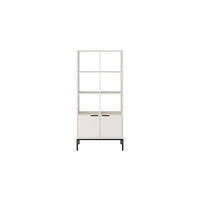 KNIŽNICA Austin biela, čierna 40/171,3/80 cm - čierna/biela, kompozitné drevo (80/171/40cm) - RAUMHIRSCH FURNITURE