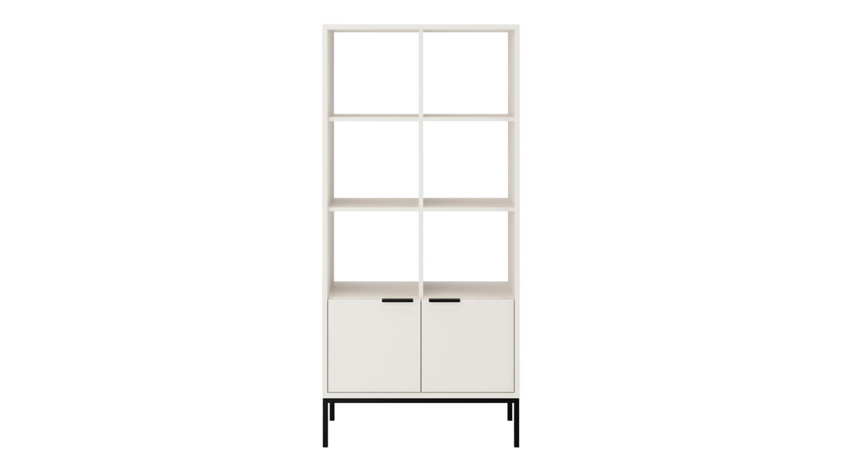 BÜCHERREGAL Austin 40/171,3/80 cm - Schwarz/Weiß, Holzwerkstoff (40/171/80cm) - Kocot Kids