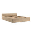 POLSTERBETT Solvo mit Stauraum 200/200 cm Hellbeige im Kronos Stoff - Beige/Schwarz, Holz/Holzwerkstoff (200/200cm) - AltaBeds