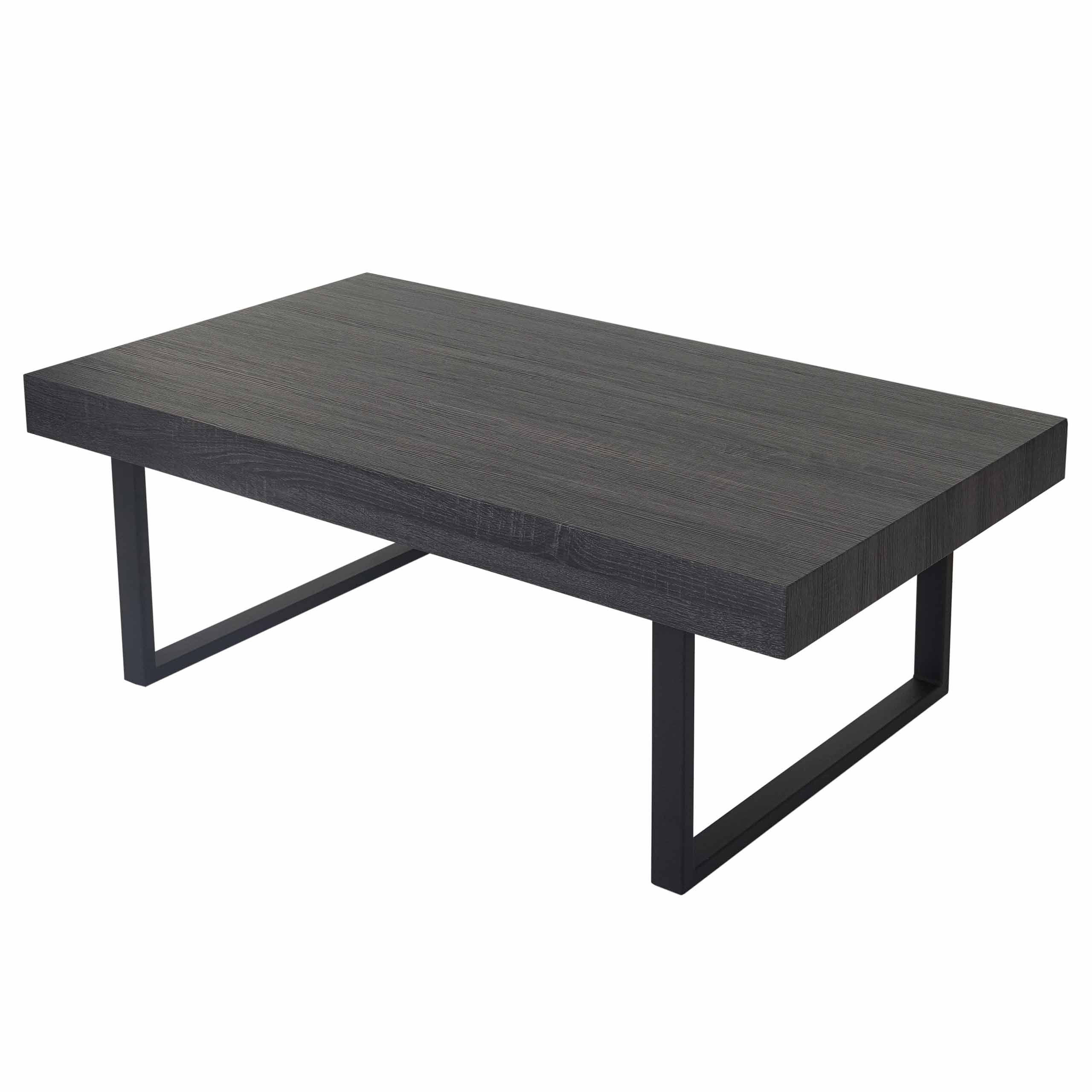 COUCHTISCH rechteck Schwarz - Schwarz, Holz (60/110/40cm) - MCW