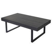 COUCHTISCH rechteck Schwarz - Schwarz, Holz (60/110/40cm) - MCW
