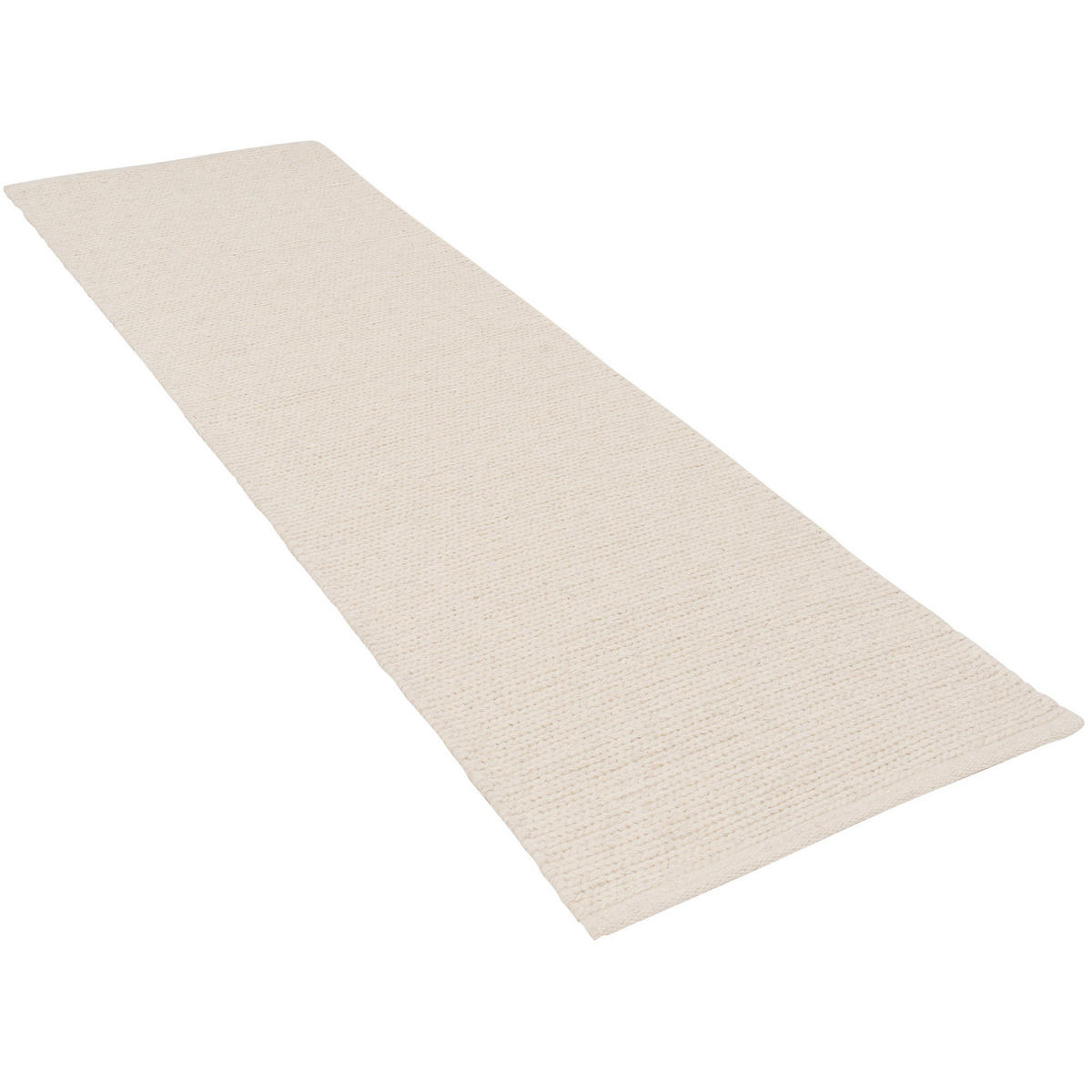 NATUR TEPPICH LÄUFER WOLLE SKARA - Creme, Naturmaterialen (70/140cm) - Pergamon