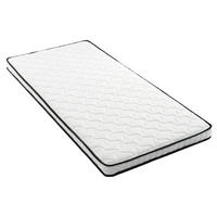 MATRATZE 90 x 190 cm aus Fabric und Metall mit ergonomischem Design, Weiß - Weiß, Textil (90/190cm) - OKMYHOME