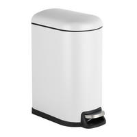 MÜLLEIMER - Weiß, Kunststoff/Metall (18.5/39/39cm) - Relaxdays