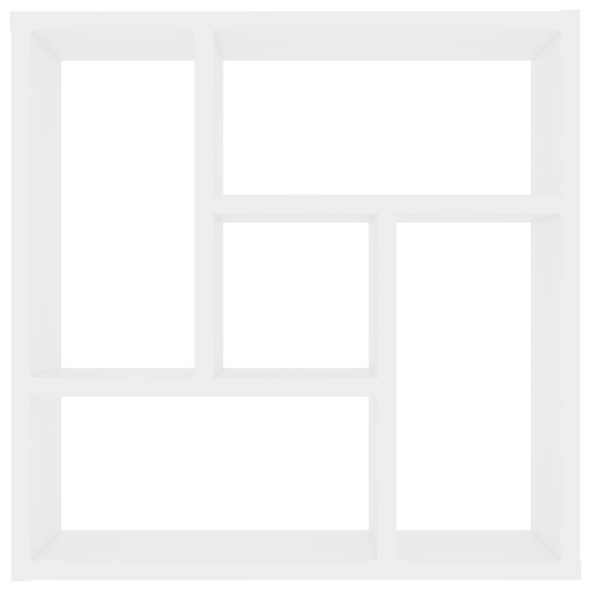 WANDREGAL Weiß 45,1/16/45,1 Cm Holzwerkstoff - Weiß, Holz (45.1/45.1/16cm) - vidaXL