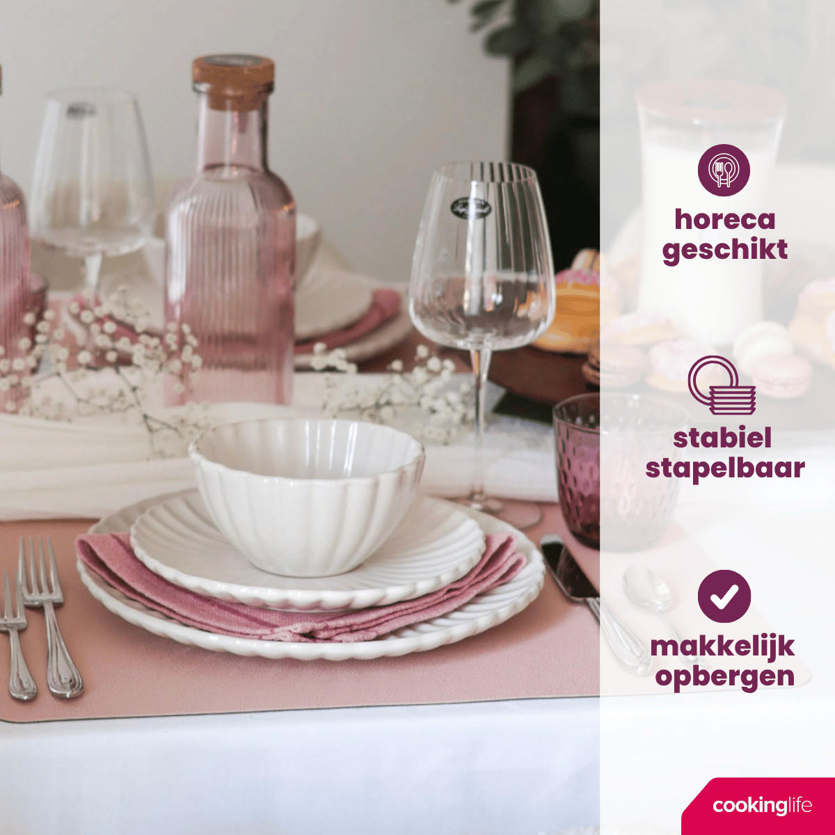 FRÜHSTÜCKTELLER / Dessertteller Cardida Off White ø 19.5 cm - 6 Stück - Weiß, Keramik (1/2/3cm) - Cookinglife