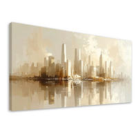 LEINWANDBILD Städte & Architektur 100x50cm - Beige, Textil (100/50cm) - Feeby