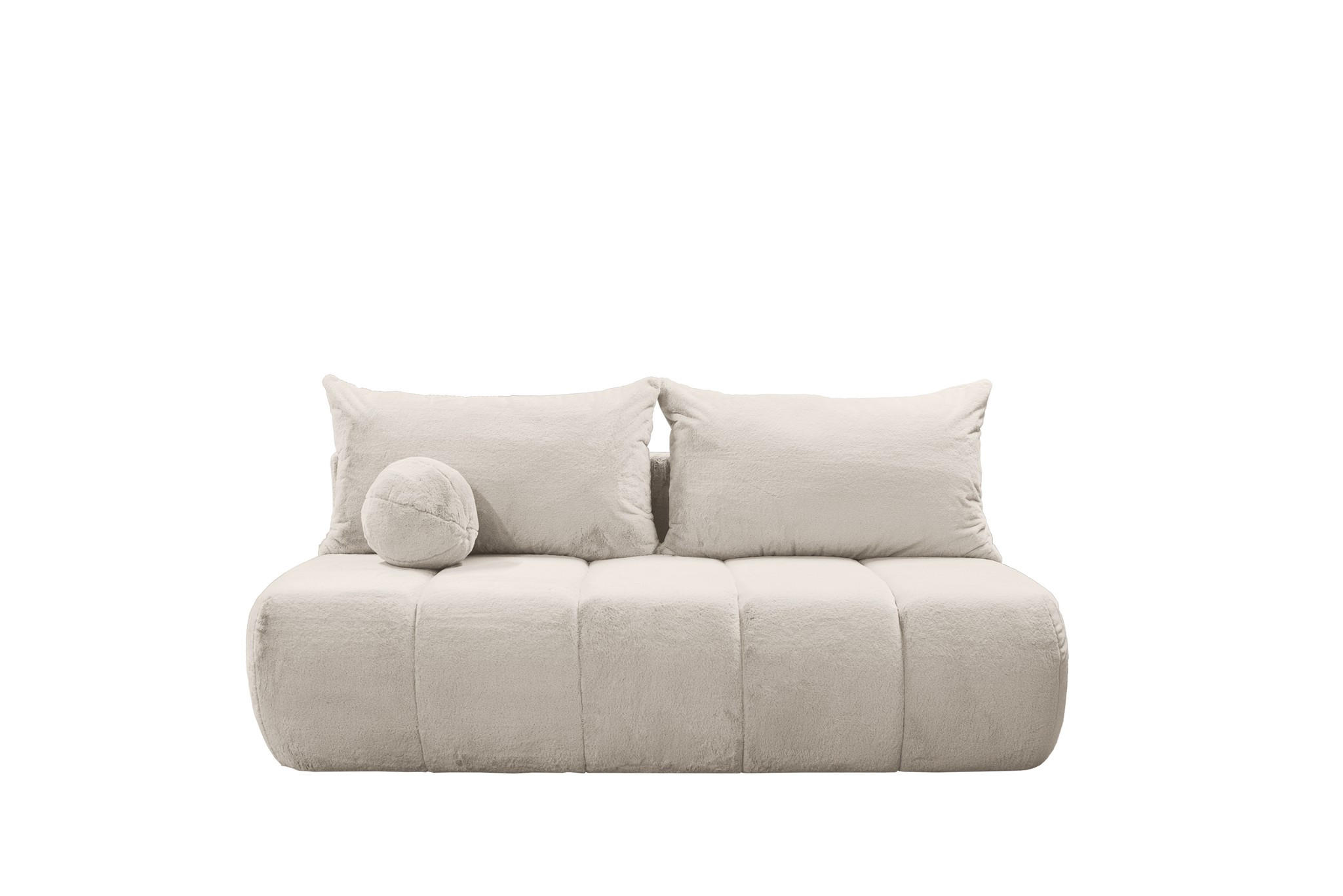 SCHLAFSOFA Anzia - Creme, Holzwerkstoff/Textil (205/97/85cm) - Fun Möbel