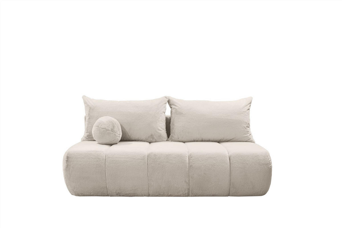 SCHLAFSOFA Anzia - Creme, Holzwerkstoff/Textil (205/97/85cm) - Fun Möbel