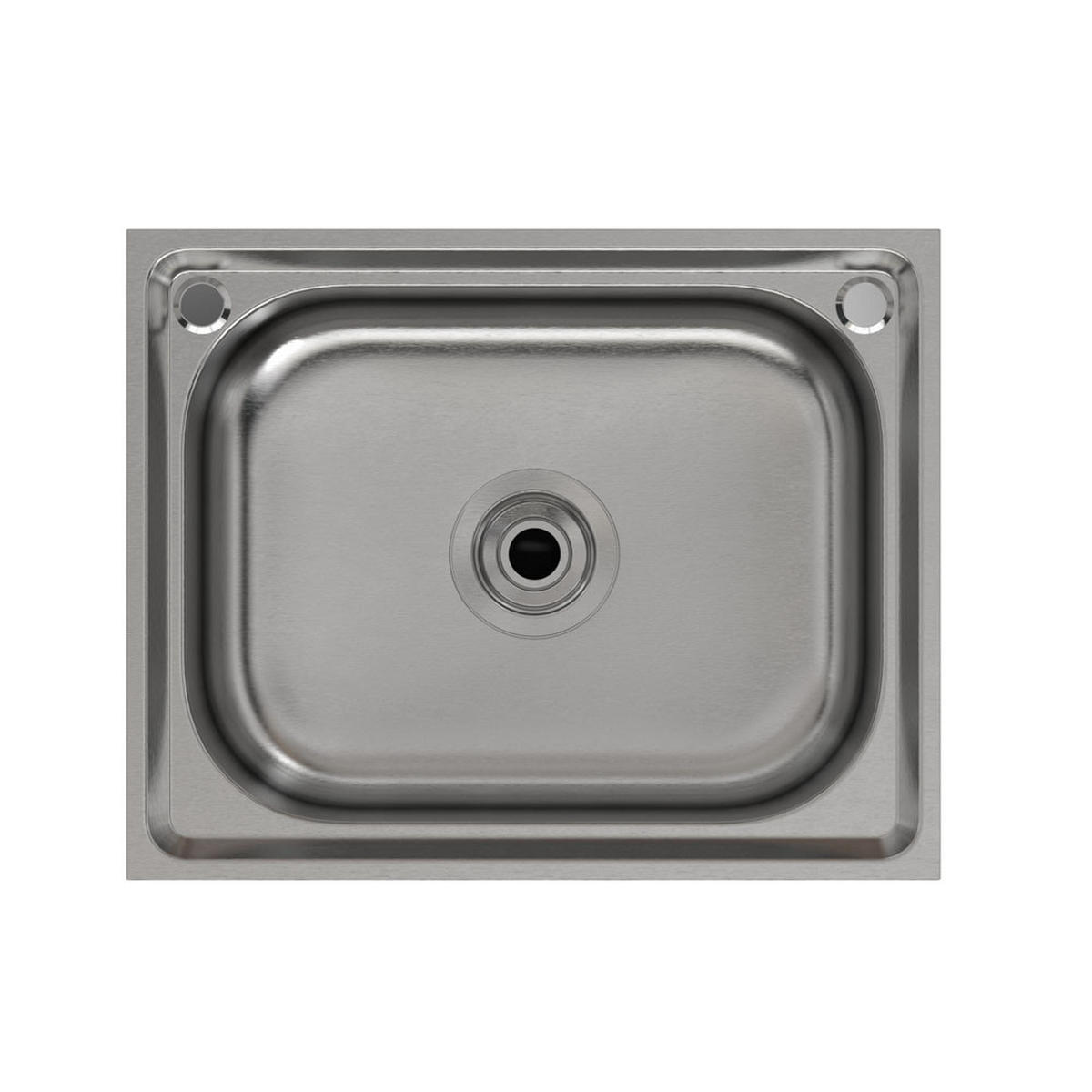 GASTROSPÜLE 50/40/80 cm Edelstahl Ablagefläche - Silberfarben, Metall (50/80/40cm) - Livingandhome