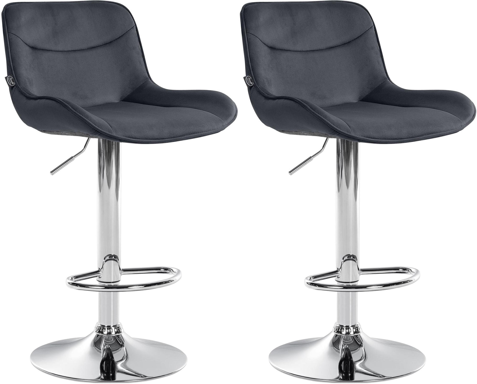 Deluke Barhocker Schwarz 49x85x51 cm
