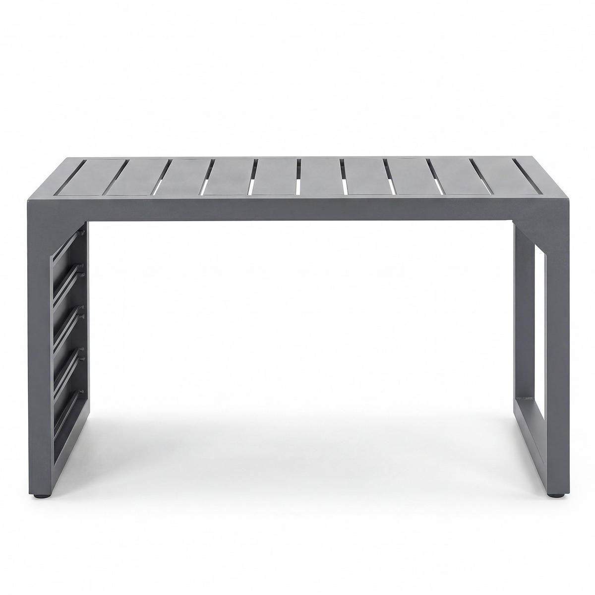 GARTENTISCH - Stahl - Anthrazit - Anthrazit, Metall (34/60/38cm) - home24