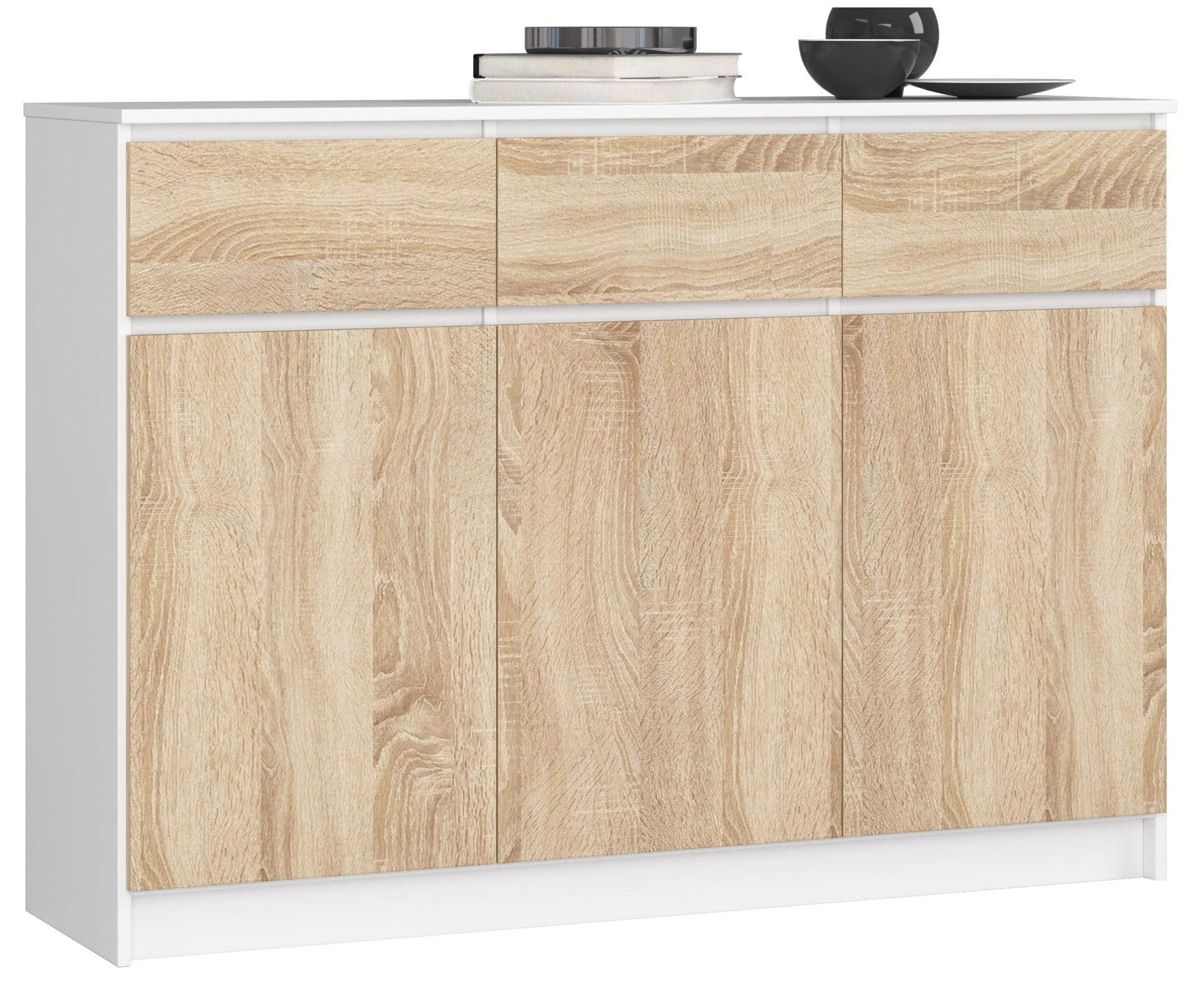 RAUMHIRSCH FURNITURE KOMODA Bílá, dub Sonoma 99/138/40