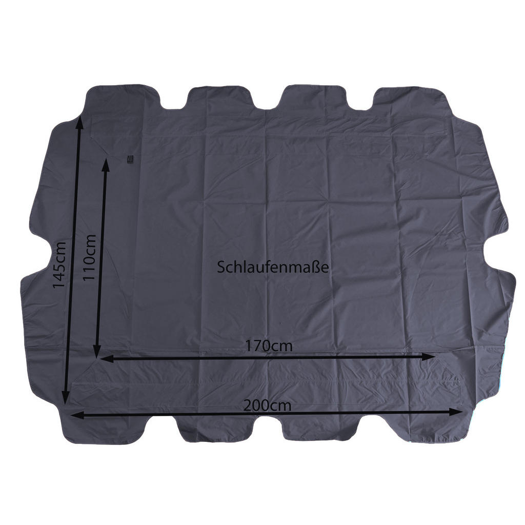 Thumbnail - Quick Star Ersatzdach, Grau, Textil, 145x18x200 cm, Gartenmöbel, Hollywoodschaukeln