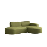 ECKSOFA Modena Studio, Stoff Quelle, Olive Rechts - Olivgrün, Holz (236/165cm) - Kaiser Möbel