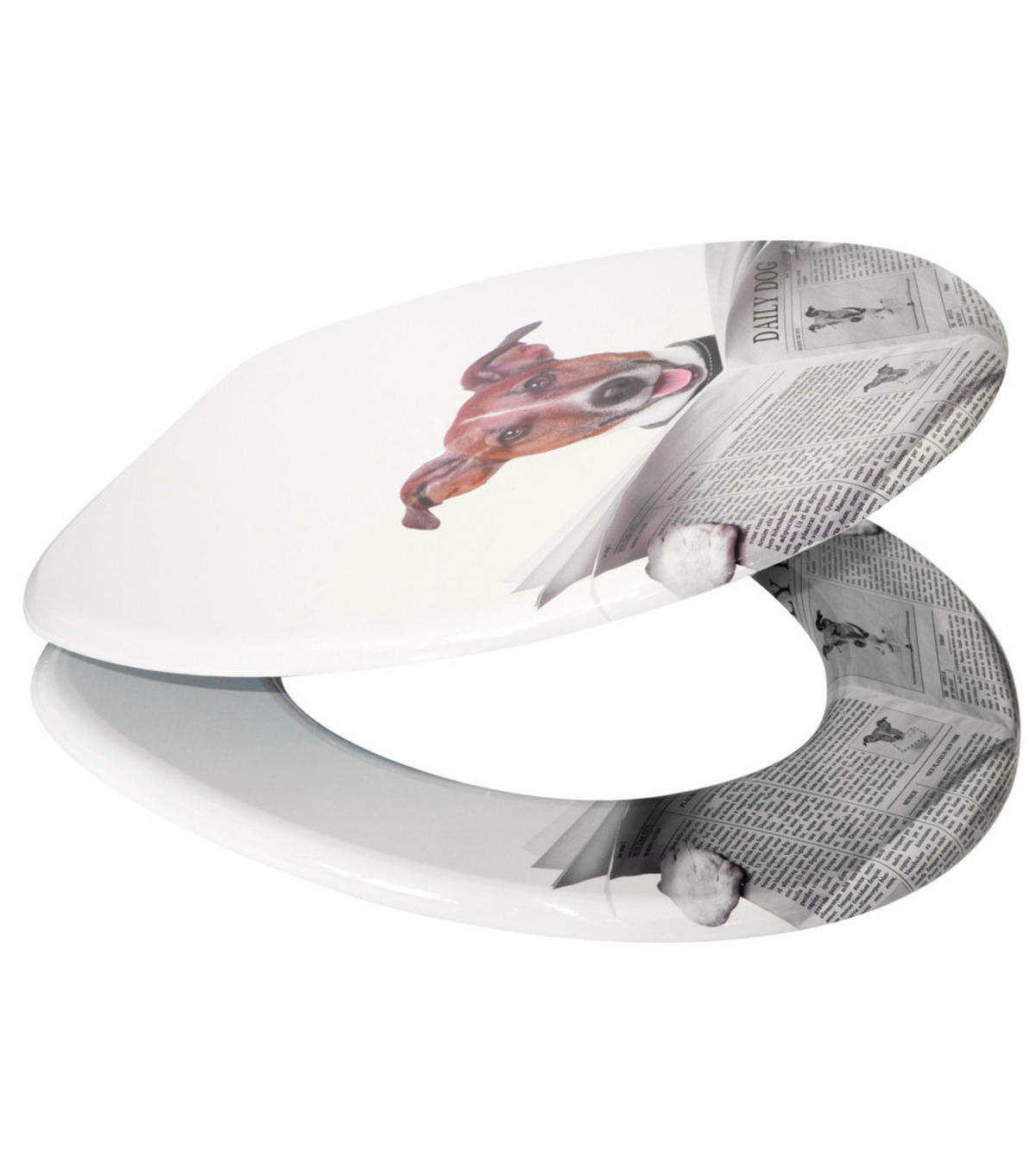 WC-SITZ Newspaper - Braun, Holzwerkstoff (38/6/47cm) - Sanilo