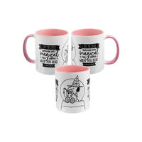 KAFFEEBECHER The Peanuts Snoopy Magical Rosa/Weiß 320 ml - Weiß, Keramik (0.32L) - United Labels