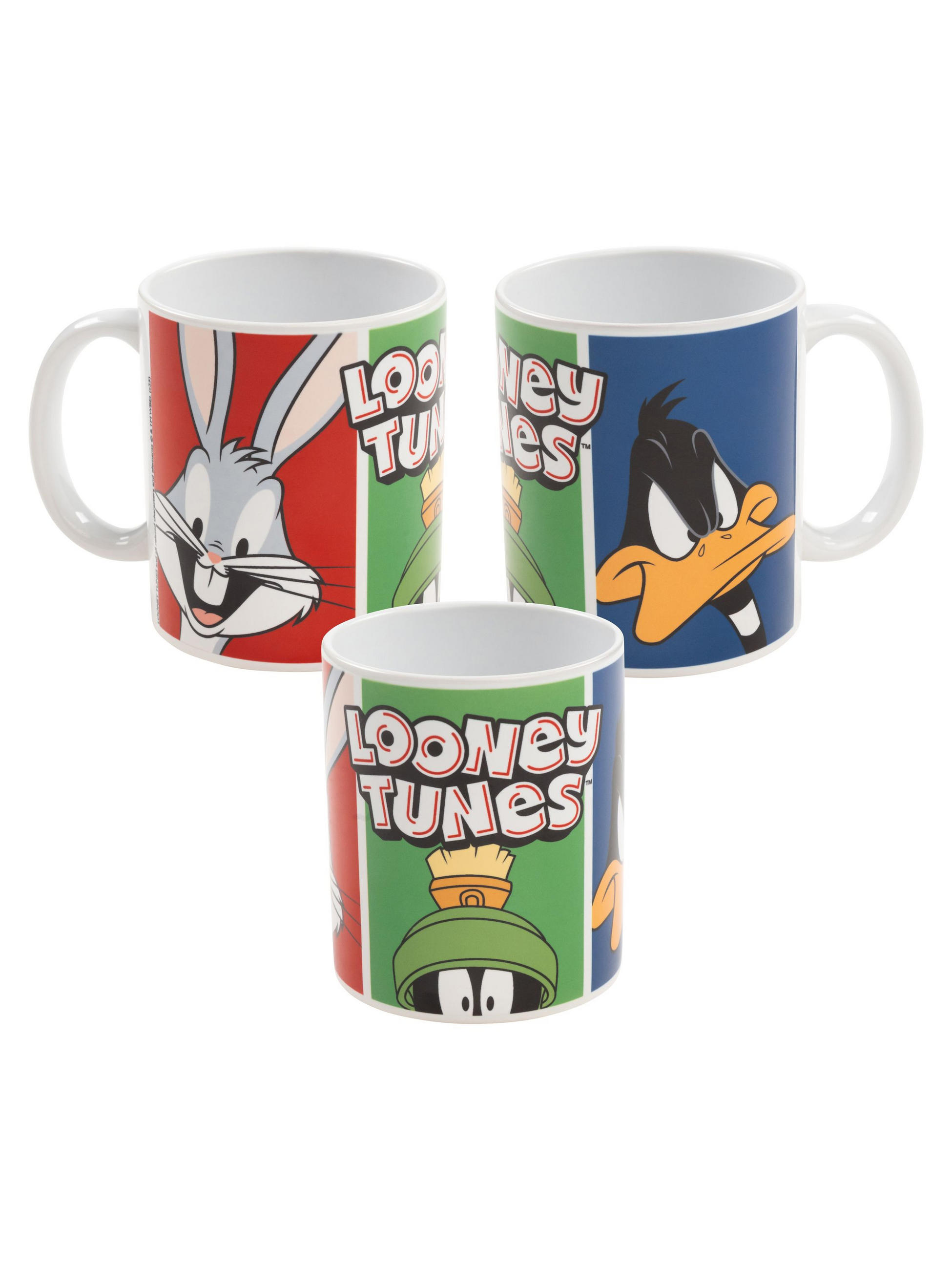 KAFFEEBECHER Looney Tunes Bugs Bunny, Duffy Duck, Marvin Mehrfarbig 320 ml - Multicolor, Keramik (0.32L) - Looney Tunes