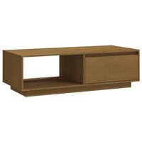 COUCHTISCH Honigbraun 110x50x33,5 cm Massivholz Kiefer - Braun, Holz (110/50/33.5cm) - furnicato