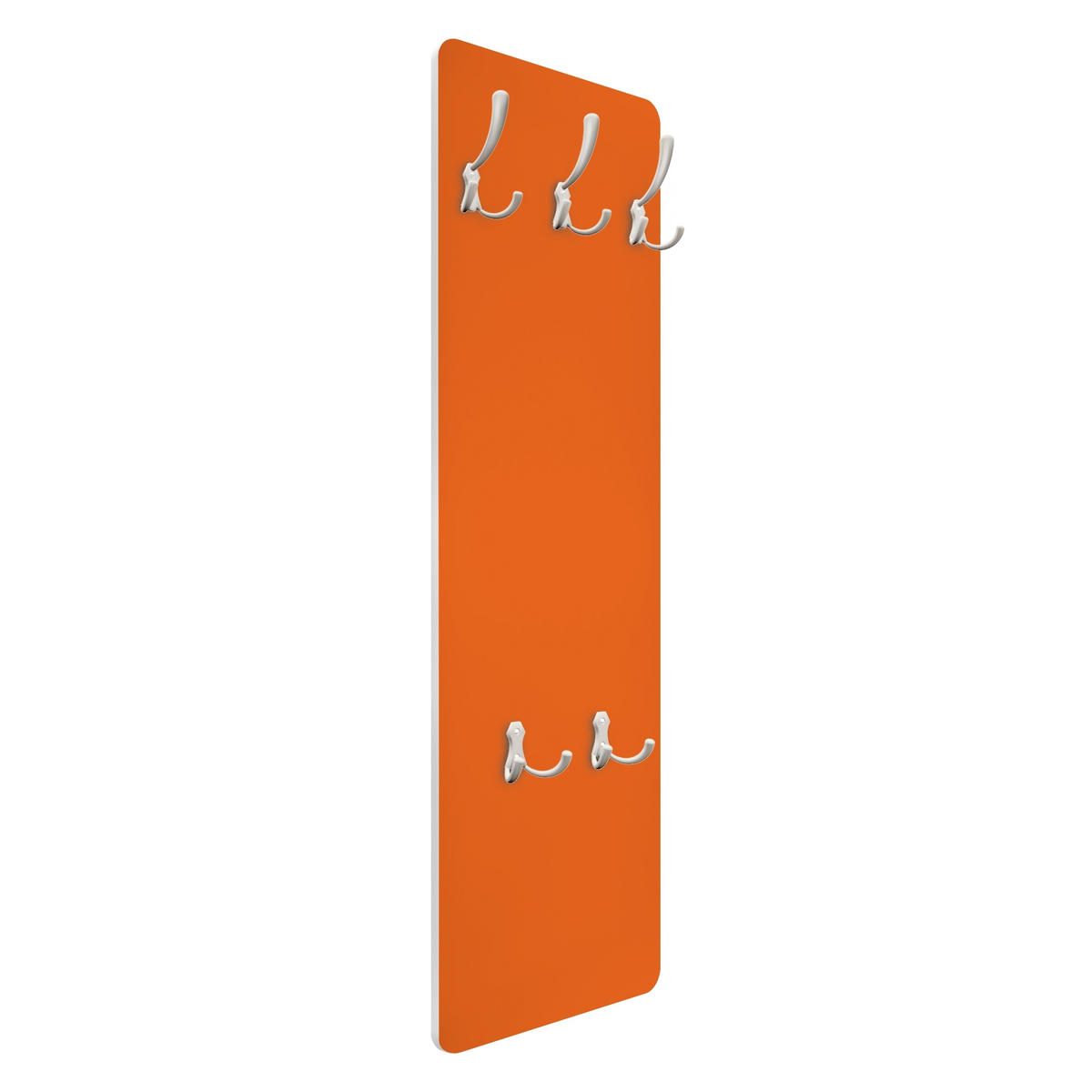 WANDGARDEROBE - Mohn 34/105 cm - Orange, Holzwerkstoff (34/105/1.6cm) - Bilderwelten
