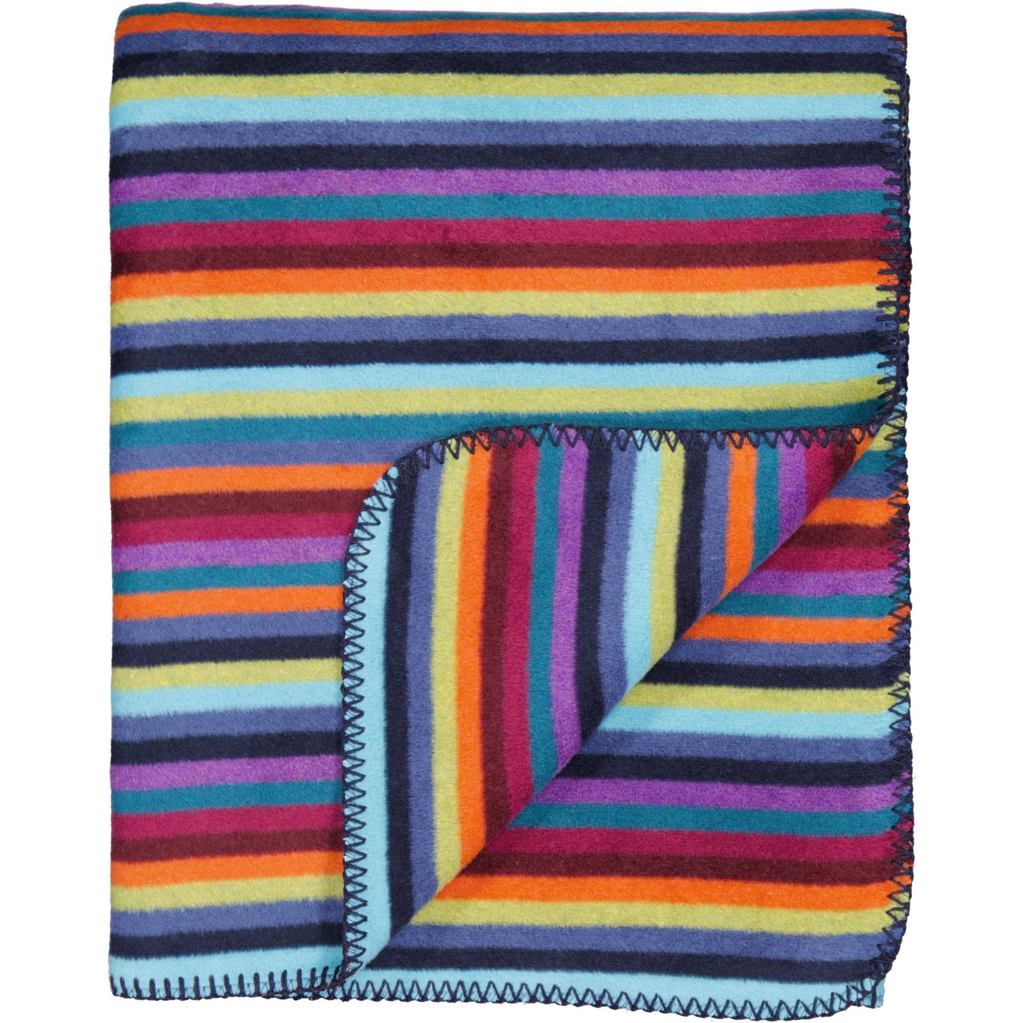 WOHNDECKEN LIFESTYLE STREIFEN 70480 MULTICOLOR DUNKEL - 84 - Multicolor, Textil (150/200cm) - Cawoe