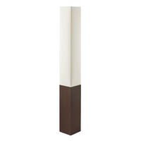 STEHLEUCHTE PARIS CLASSIC Stoff Weiß 160 cm - Braun/Weiß, Textil (20/20/160cm) - riess-ambiente