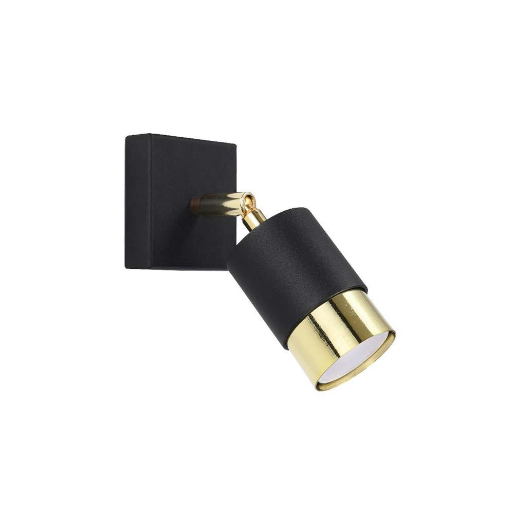 Sollux Lighting Wandleuchte Schwarz 17.5x16x8 cm