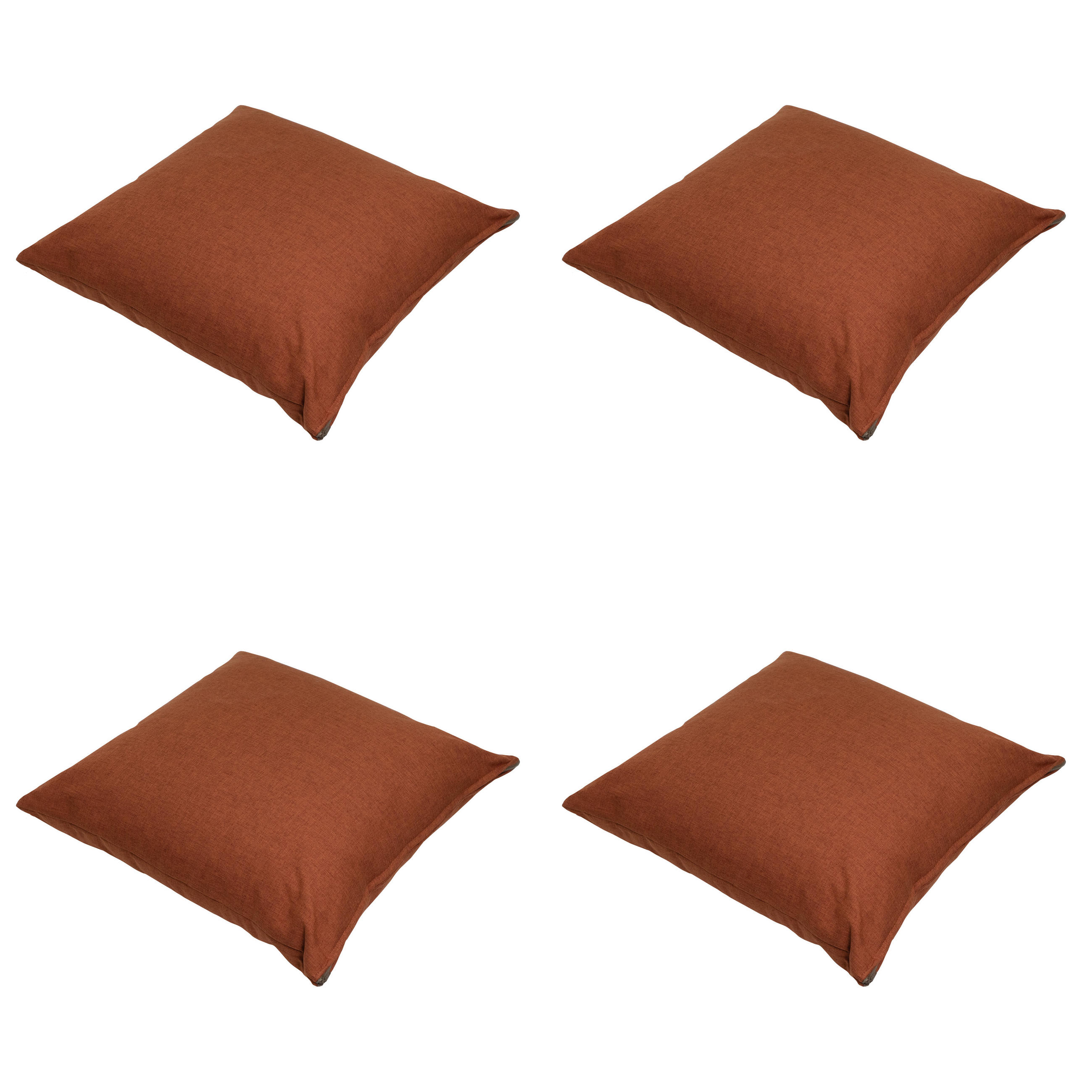 DEKORATIONSKISSEN Best deal - Rot - 60/60/10 cm - 4er-Set - Rot, Textil (60/60cm) - Madison