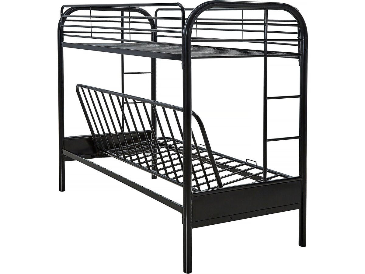 ETAGENBETT polo Schwarz - Schwarz, Metall (190/90cm) - Habitat Garten