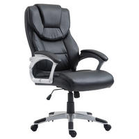 BÜROSTUHL Texum 2, Kunstleder Schwarz - Schwarz, Kunststoff/Textil (65/119/73cm) - TPFLiving