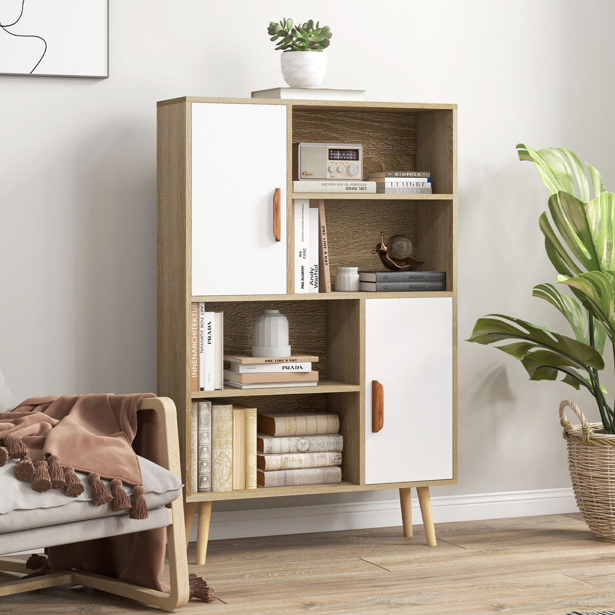 AKTENREGAL DE-14421 Eiche - Eichefarben, Holzwerkstoff (235/123/80cm) - ComfortXL