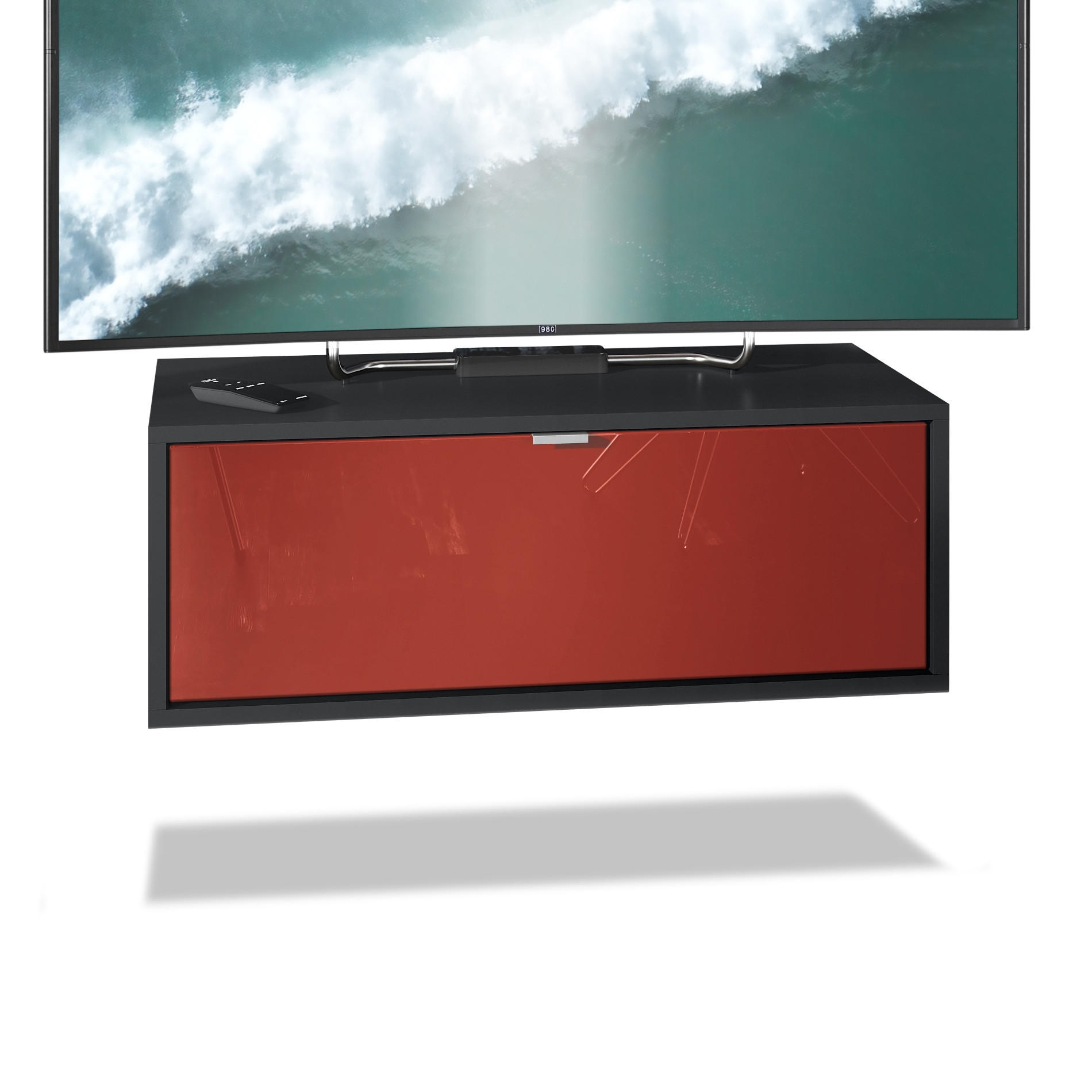 Vladon Lowboard Bordeaux 80x29x37 cm