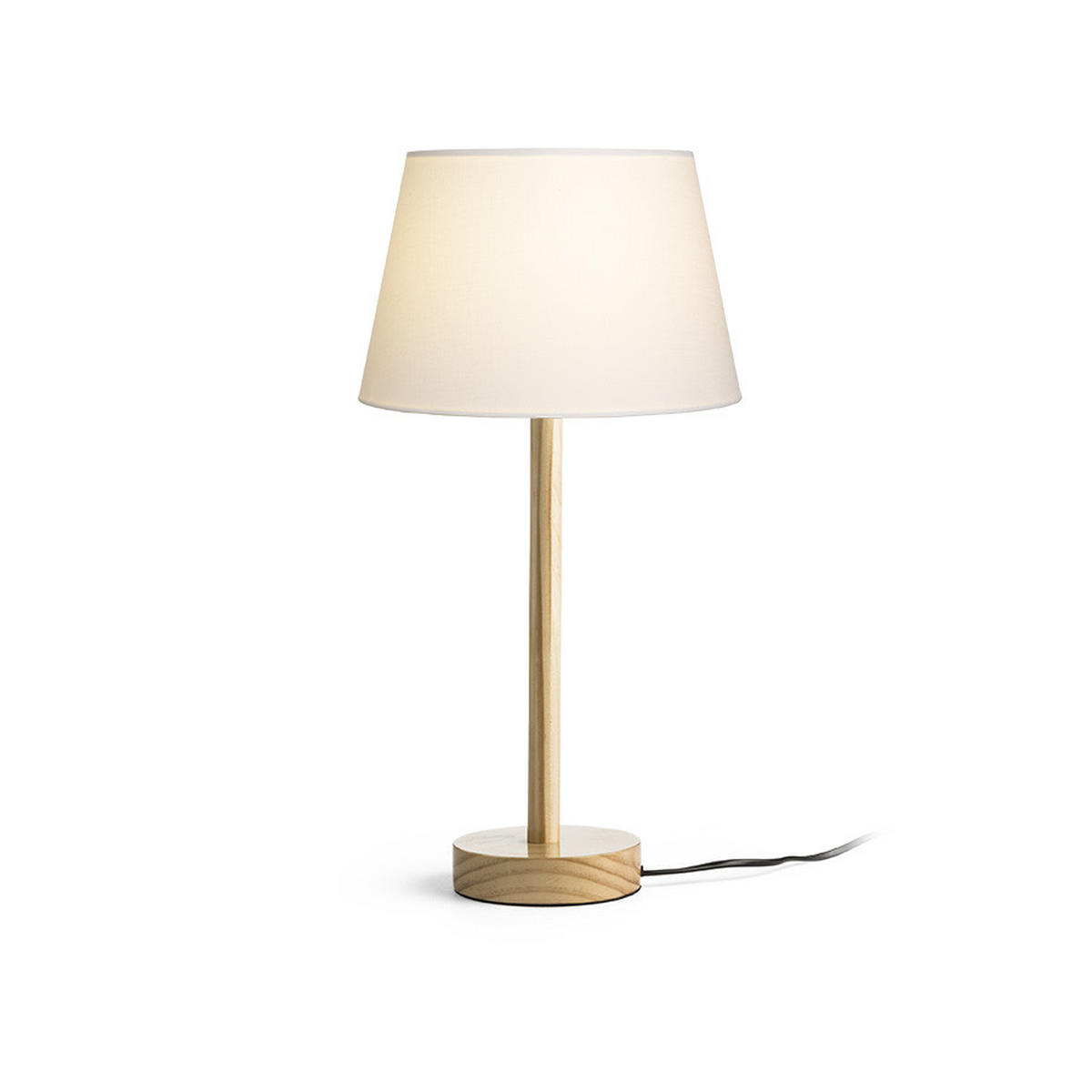 TISCHLEUCHTE MAUI/ALVIS 24 Weiß Holz 11 W - Weiß, Holz (24/24/47cm) - Rendl