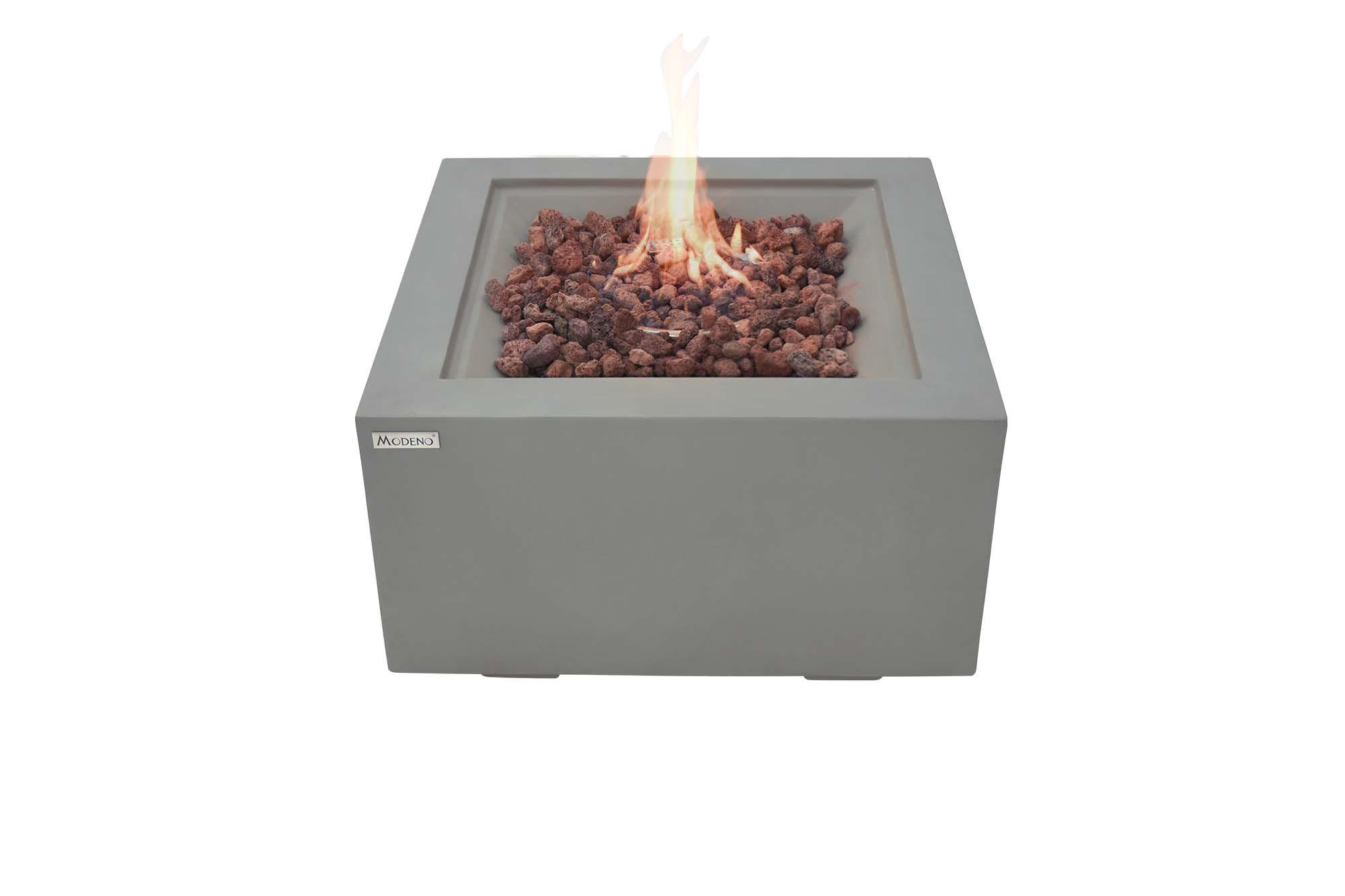 FEUERSTELLE Ridgefield in Beton-Optik grau aus Faserbeton - Grau, Stein (68/36/68cm) - Elementi