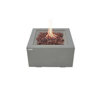 FEUERSTELLE Ridgefield in Beton-Optik grau aus Faserbeton - Grau, Stein (68/36/68cm) - Elementi