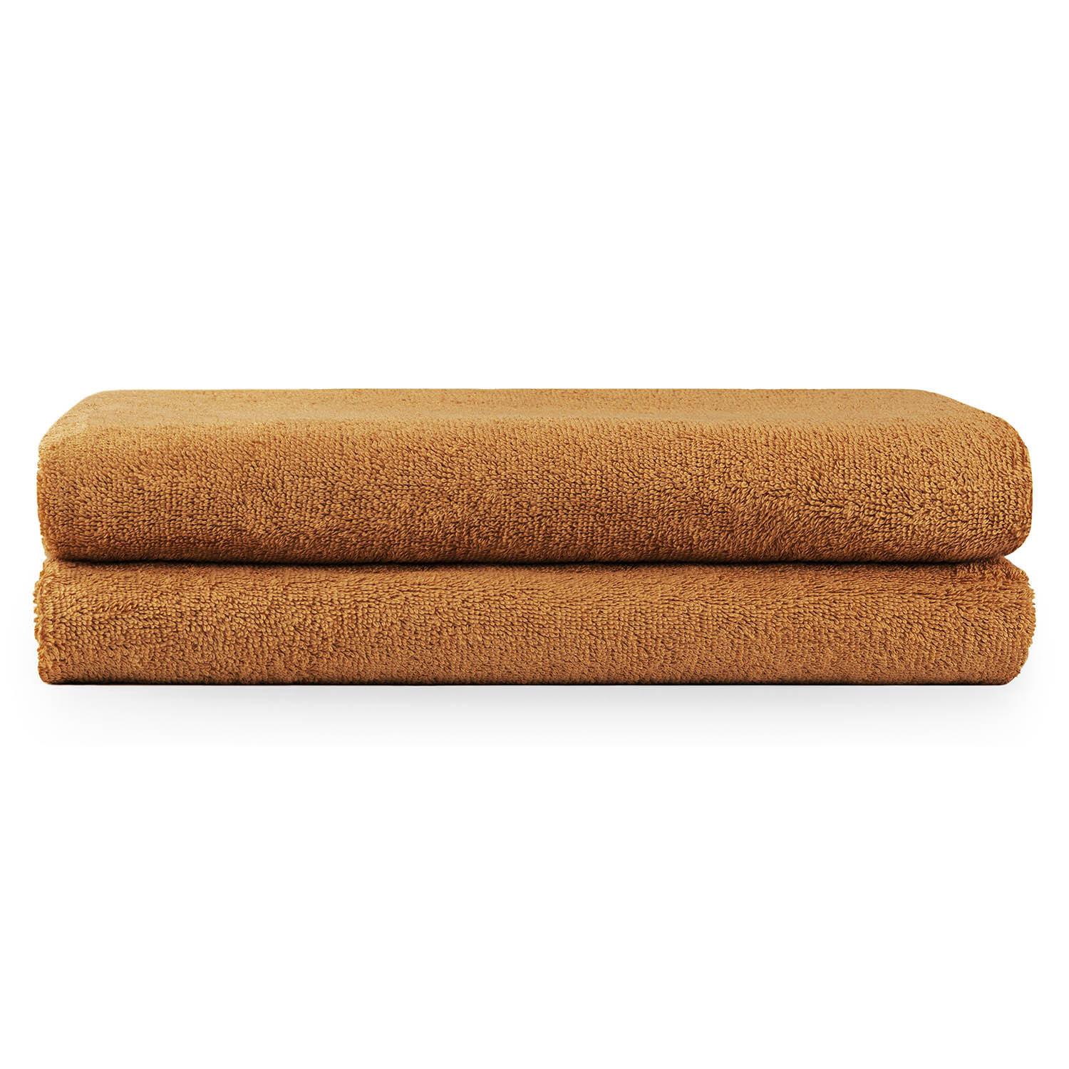 BADETUCH 2er-Set, 2x Badetuch 70/140 cm, Braun - Hellbraun, Textil (70/140cm) - Blumtal