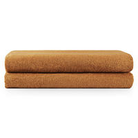 BADETUCH 2er-Set, 2x Badetuch 70/140 cm, Braun - Hellbraun, Textil (70/140cm) - Blumtal