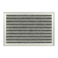 FUSSMATTE - Multicolor, Kunststoff/Metall (60/40cm) - Relaxdays