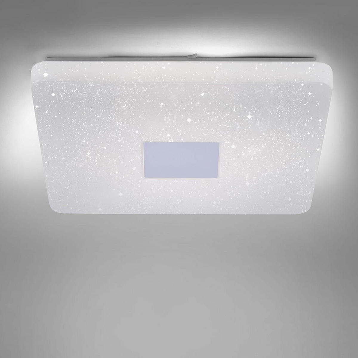 LED DECKENLAMPE Weiß Stahl CCT Dimmbar - Weiß, Metall (60/60/9.5cm)