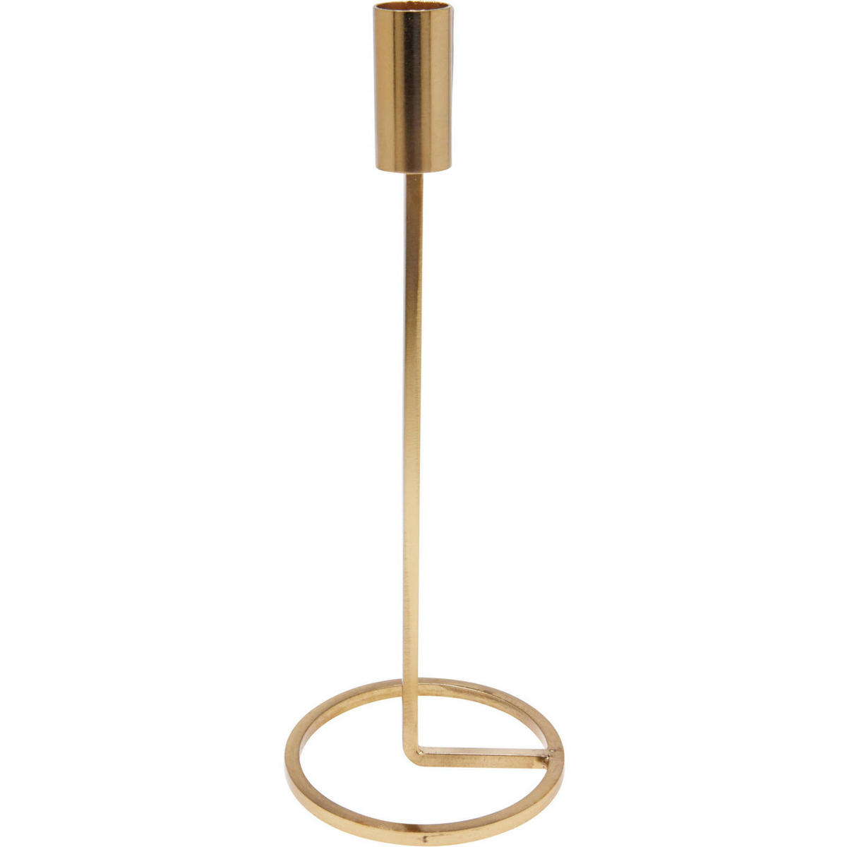 KERZENHALTER Minimalistisch 25 cm - Goldfarben, Metall (10.5/25.5/10.5cm) - Home Styling Collection