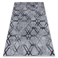 MIRO 51805.803 covor lavabil Geometric, spalier anti-alunecare - gri 80/150 cm - gri, material textil (80/150cm) - rugsX