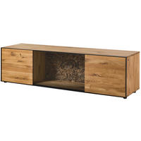 LOWBOARD Wildeiche 200x53x55 natur geölt STARNBERG #11 - Naturfarben, Holz (200/55/53cm) - Massivmoebel24