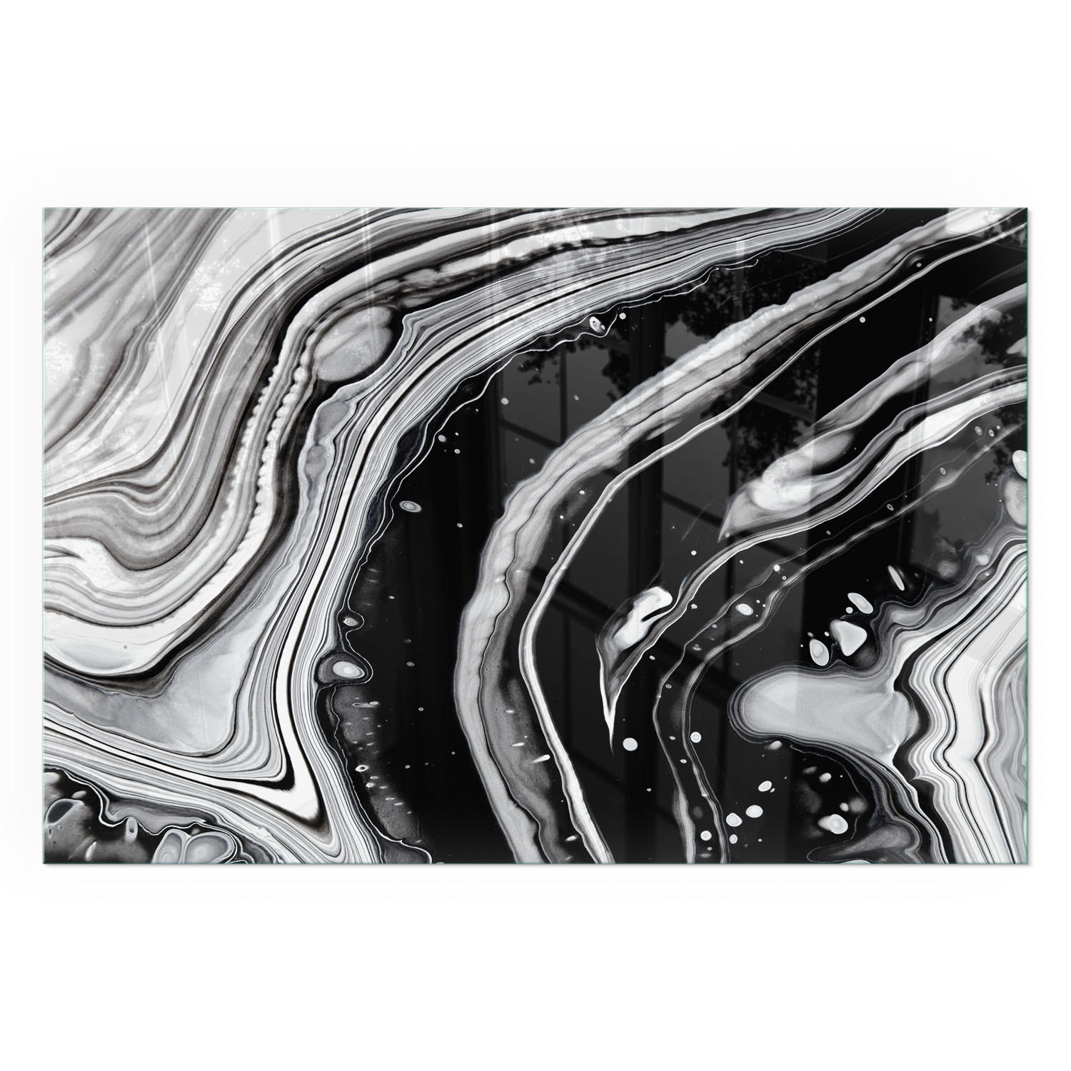 GLASPLATTE für Kamin 120x80 cm - Multicolor, Glas (120/80/0.4cm) - TULUP