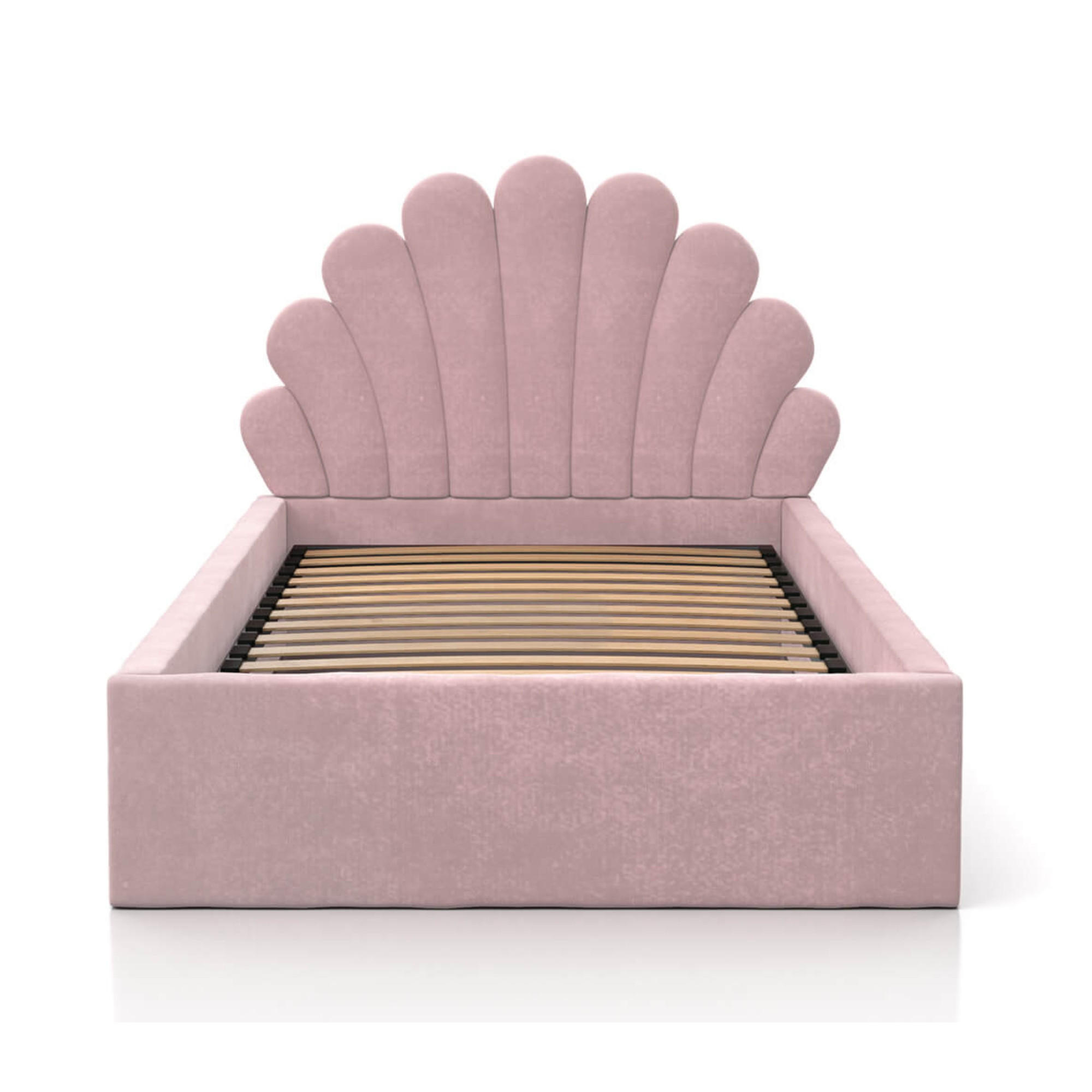 KINDERBETT 90x200 cm mit Stauraum & Matratze in Rosa - Pink, Naturmaterialien/Metall (90/200cm) - Kids Collective