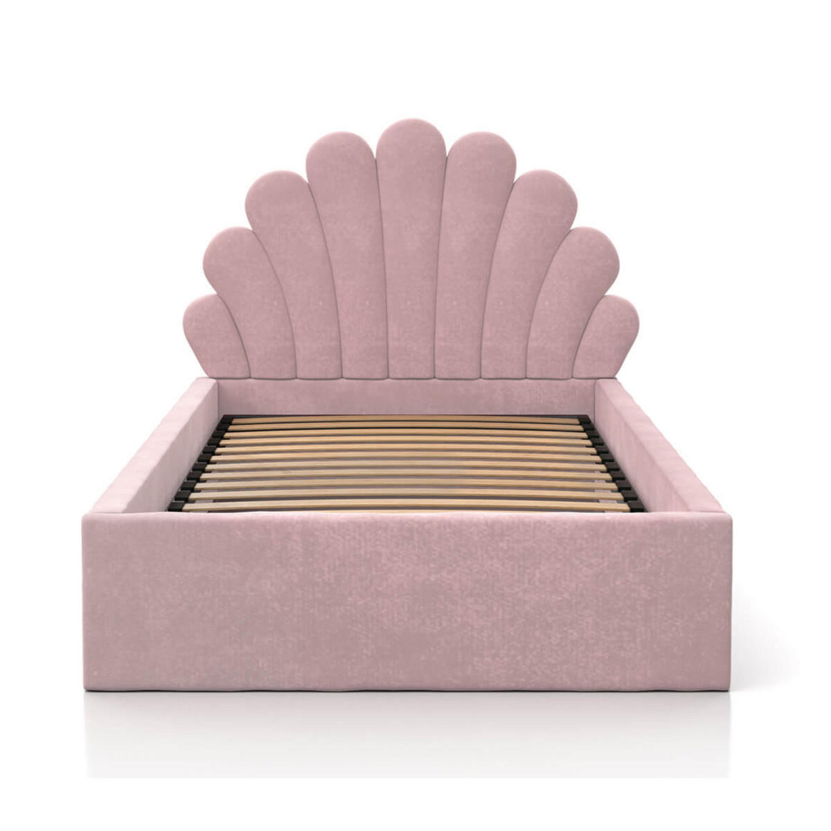 KINDERBETT 90x200 cm mit Stauraum & Matratze in Rosa - Pink, Naturmaterialien/Metall (90/200cm) - Kids Collective