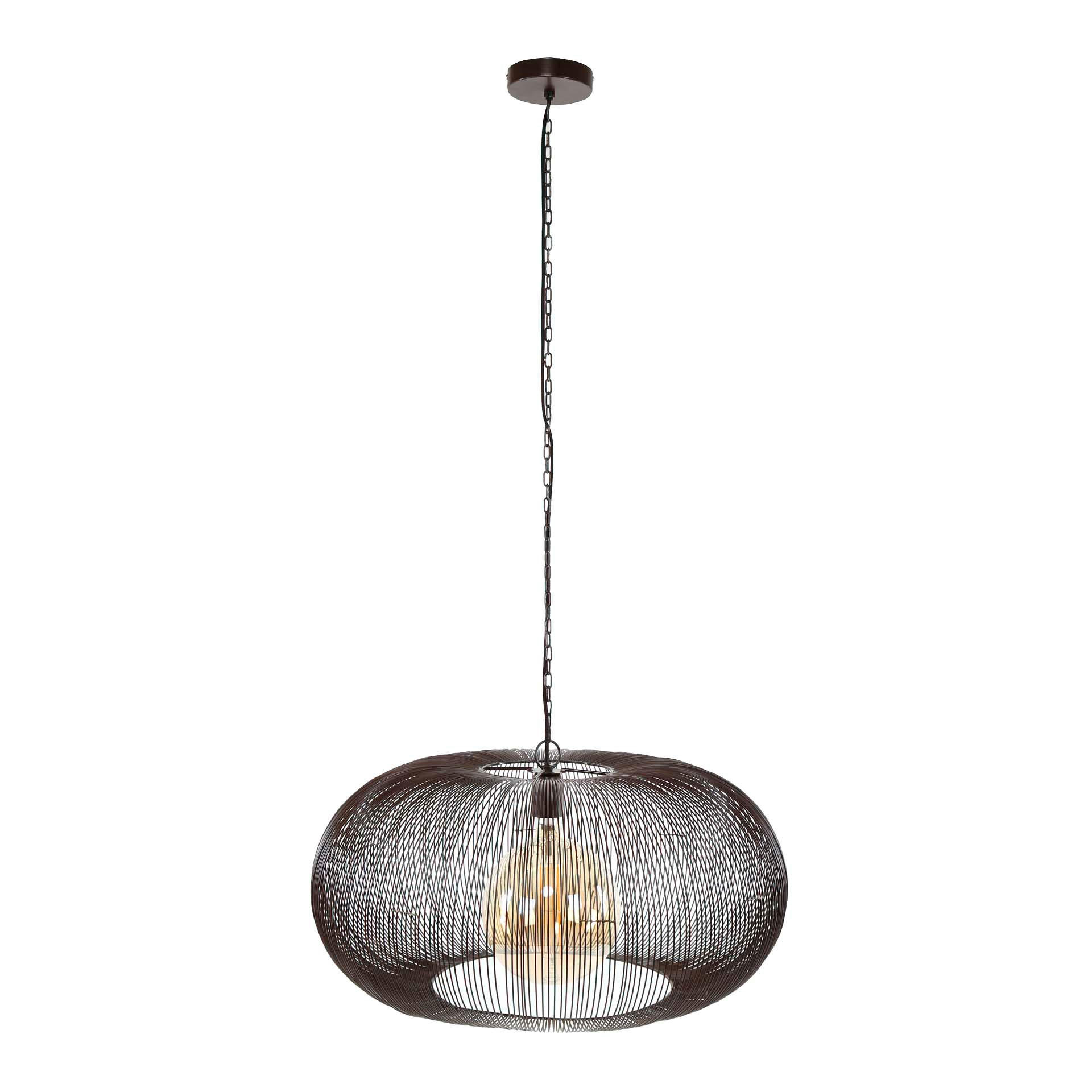 HÄNGELEUCHTE Kupfer Schwarz 70/70/ 150 cm - Schwarz, Metall (70/70/150cm) - Hoyz Collection